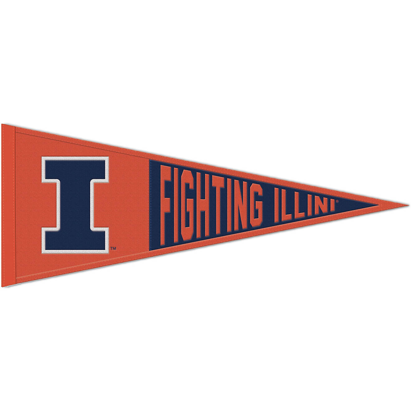 WinCraft University of Illinois 13 in x 32 in Wool Pennant                                                                       - view number 1