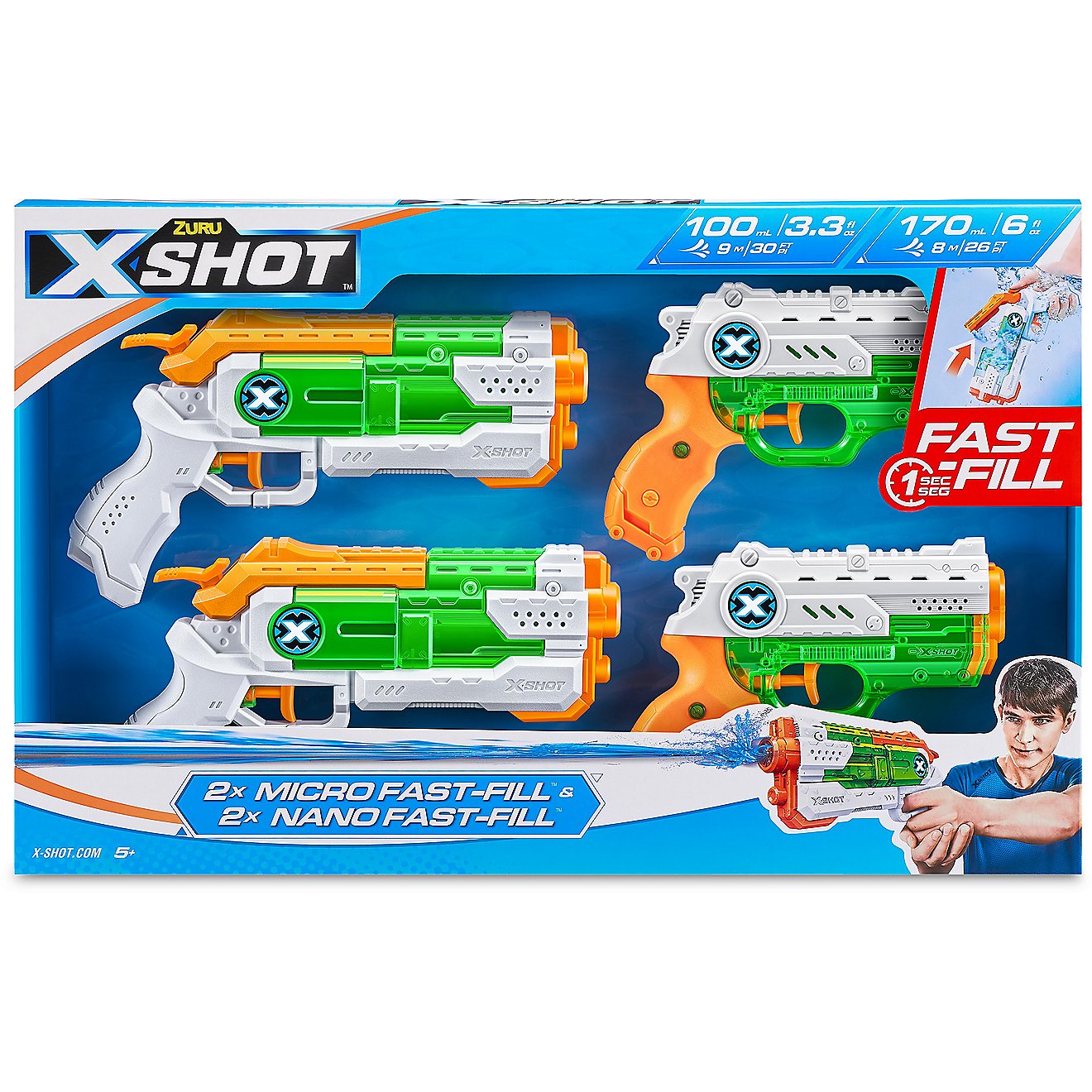 Zuru X-Shot Water Warfare Fast Fill Water Gun Combo Pack                                                                         - view number 3
