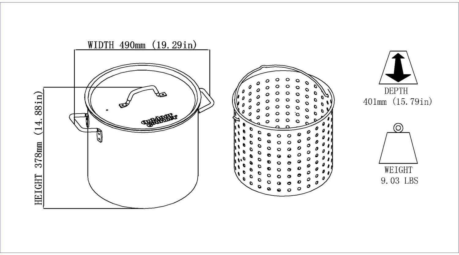 Outdoor Gourmet 42 qt Pot Kit - view number 3