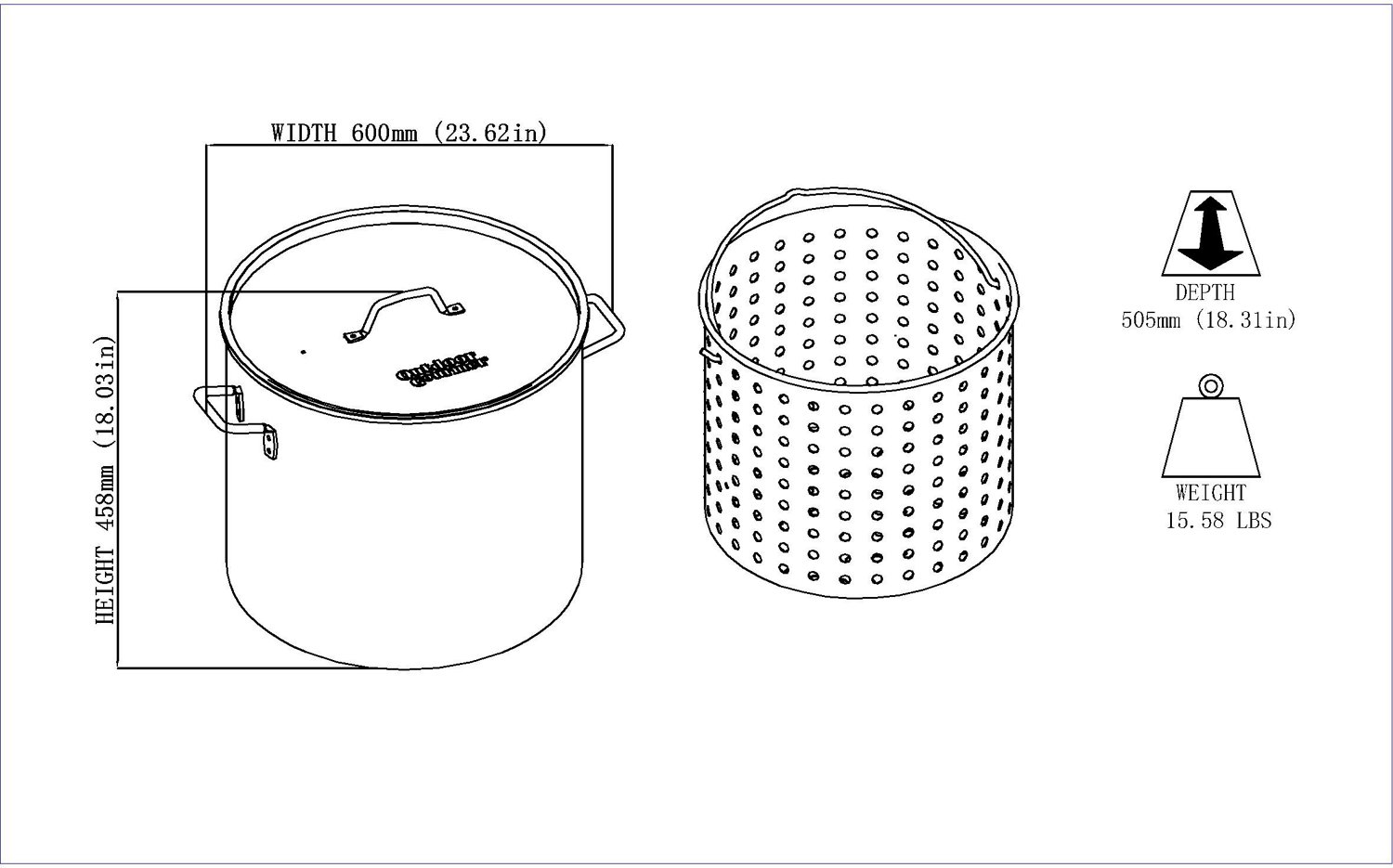 Outdoor Gourmet 80 qt Pot Kit - view number 3