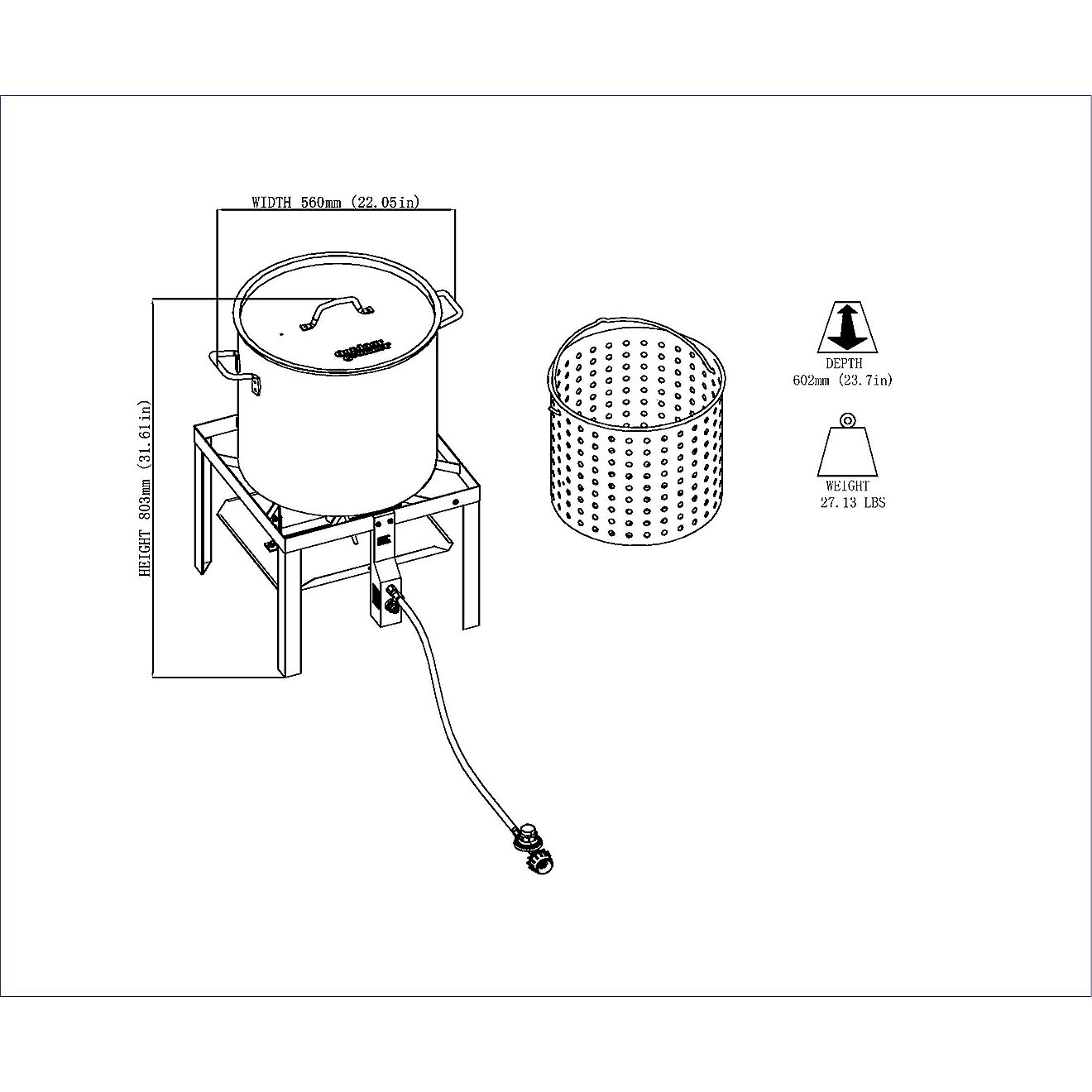Outdoor Gourmet 60 qt Boiling Kit                                                                                                - view number 4