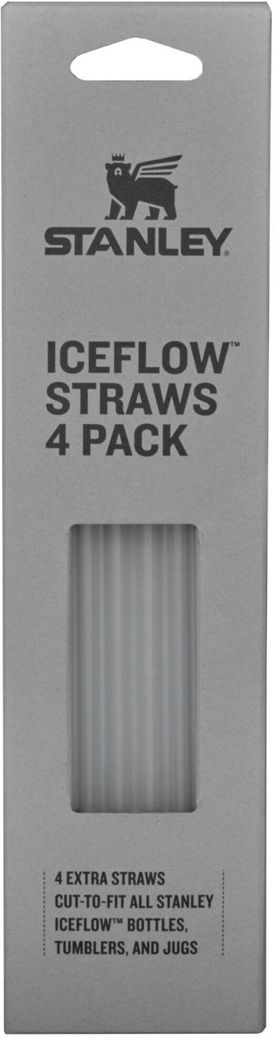 Pack Replacement Stainless Steel Straws for IceFlow Stainless Steel Tumblers,  Reusable Straws Compatible with Stanley IceFlow Flip Lid Straw Tumblers