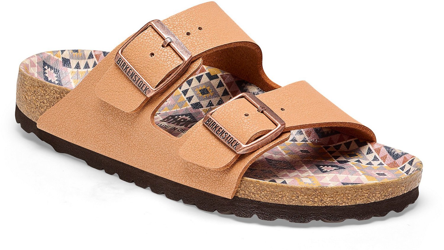 Birkenstock Women s Arizona V Pecan Geo Sandals Academy