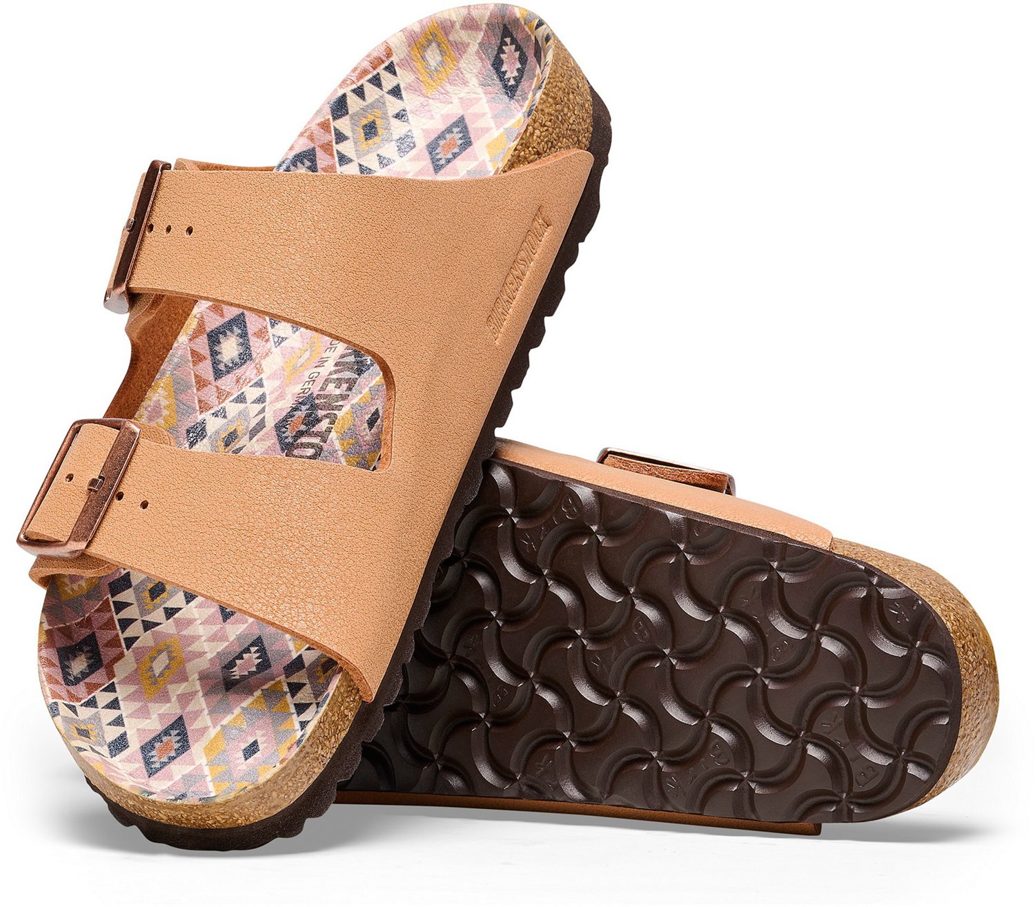 Birkenstock Women's Arizona V Pecan Geo Sandals                                                                                  - view number 2