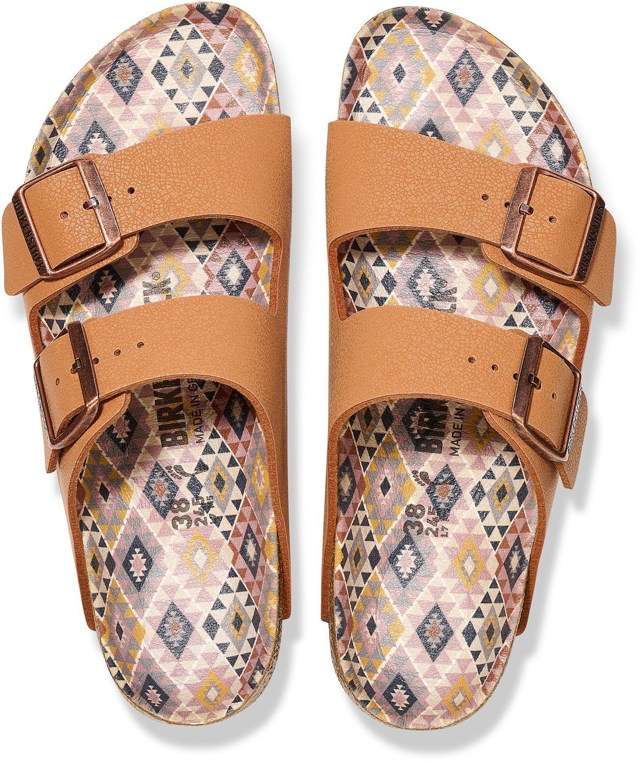 Birkenstock Women's Arizona V Pecan Geo Sandals                                                                                  - view number 3