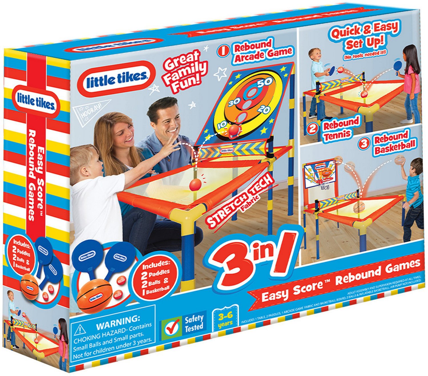 Little Tikes Easy Score 3in1 Rebound Arcade Game Academy