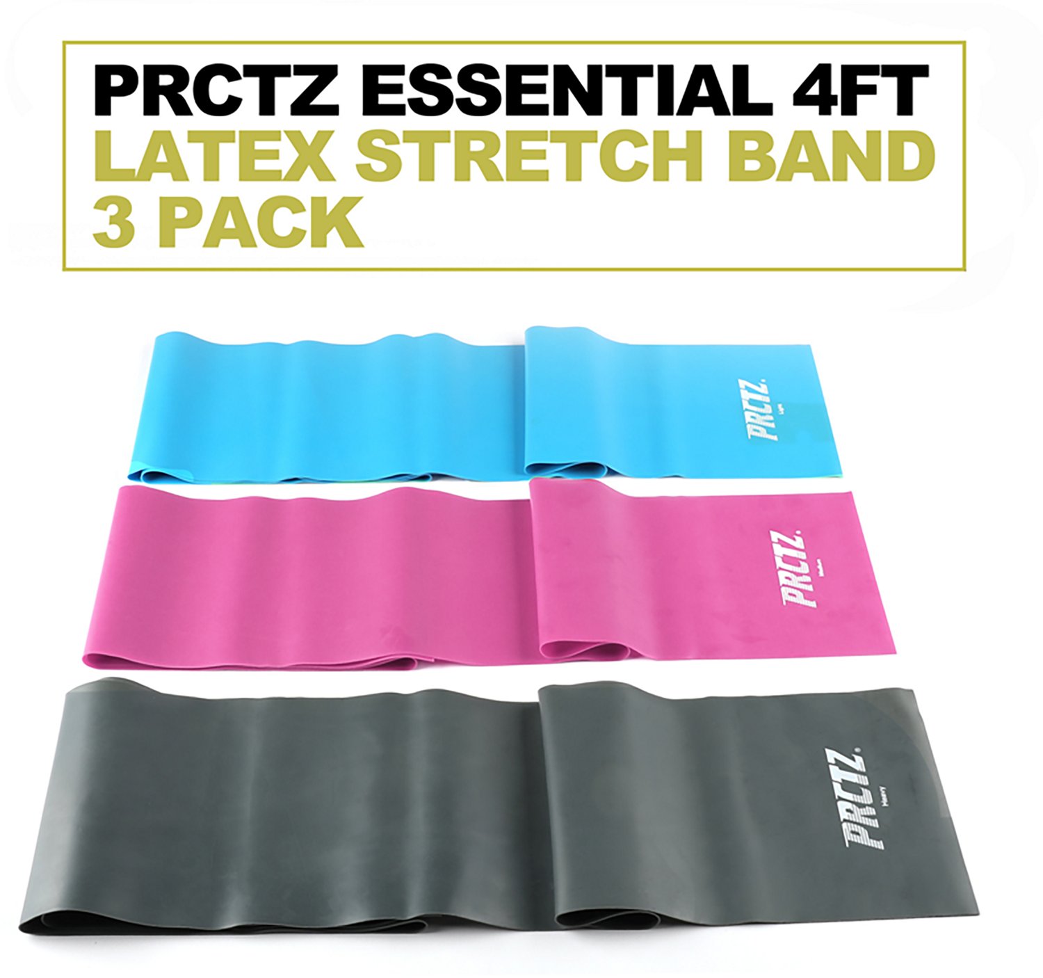 PRCTZ Essential Latex 4ft Stretch Band 3-Pack                                                                                    - view number 2
