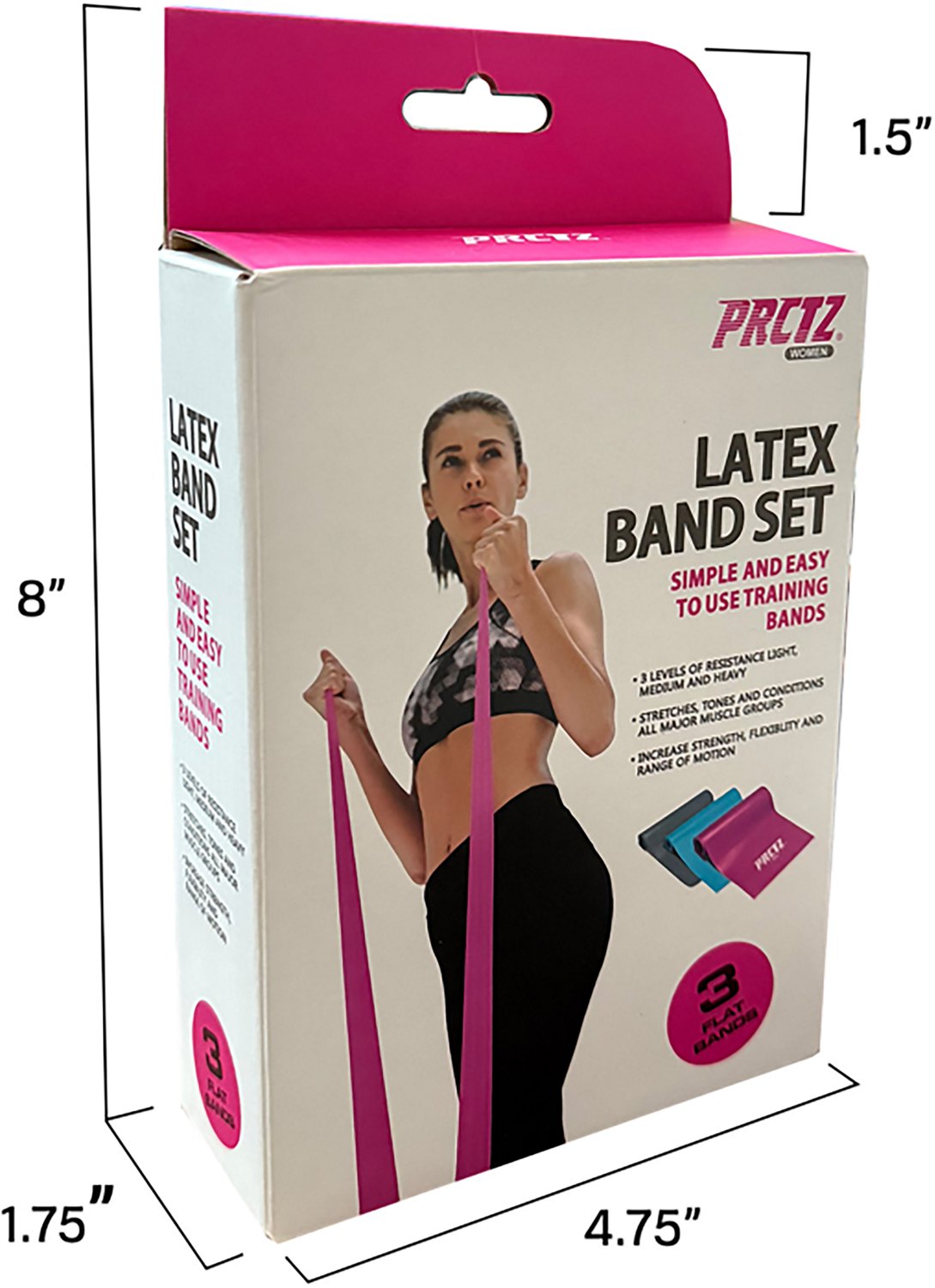 PRCTZ Essential Latex 4ft Stretch Band 3-Pack                                                                                    - view number 5