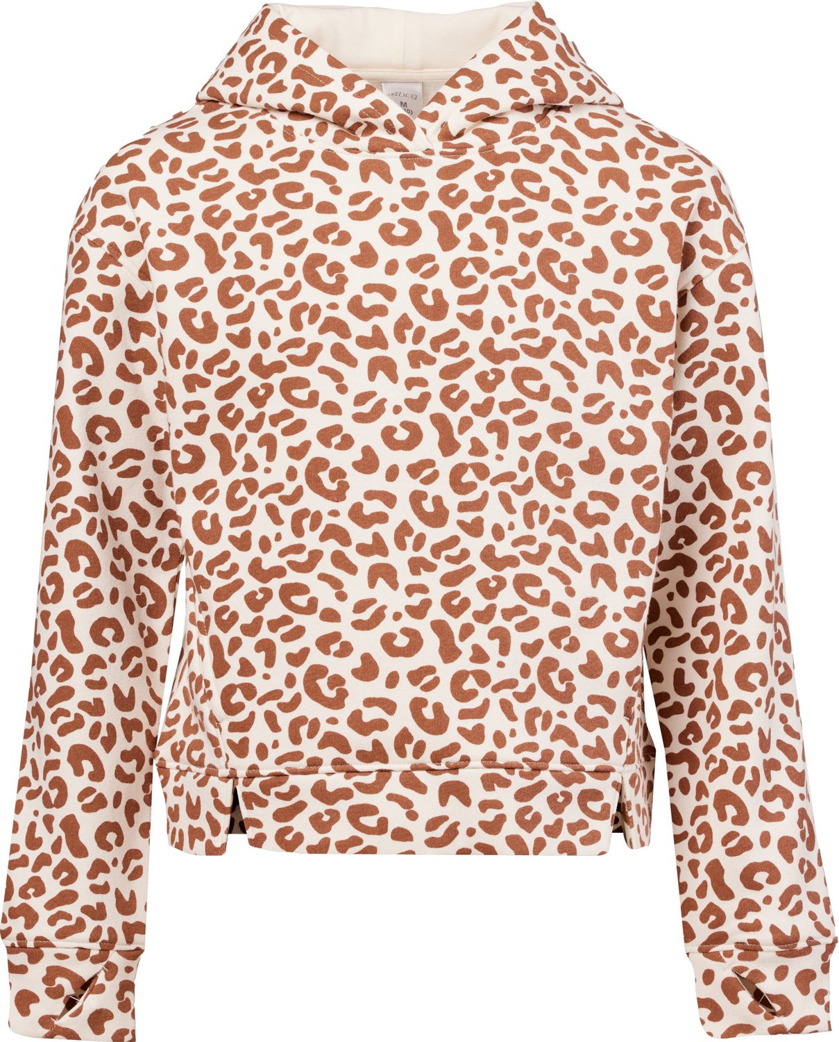 BCG Girls' Cheetah Cotton Fleece Hoodie