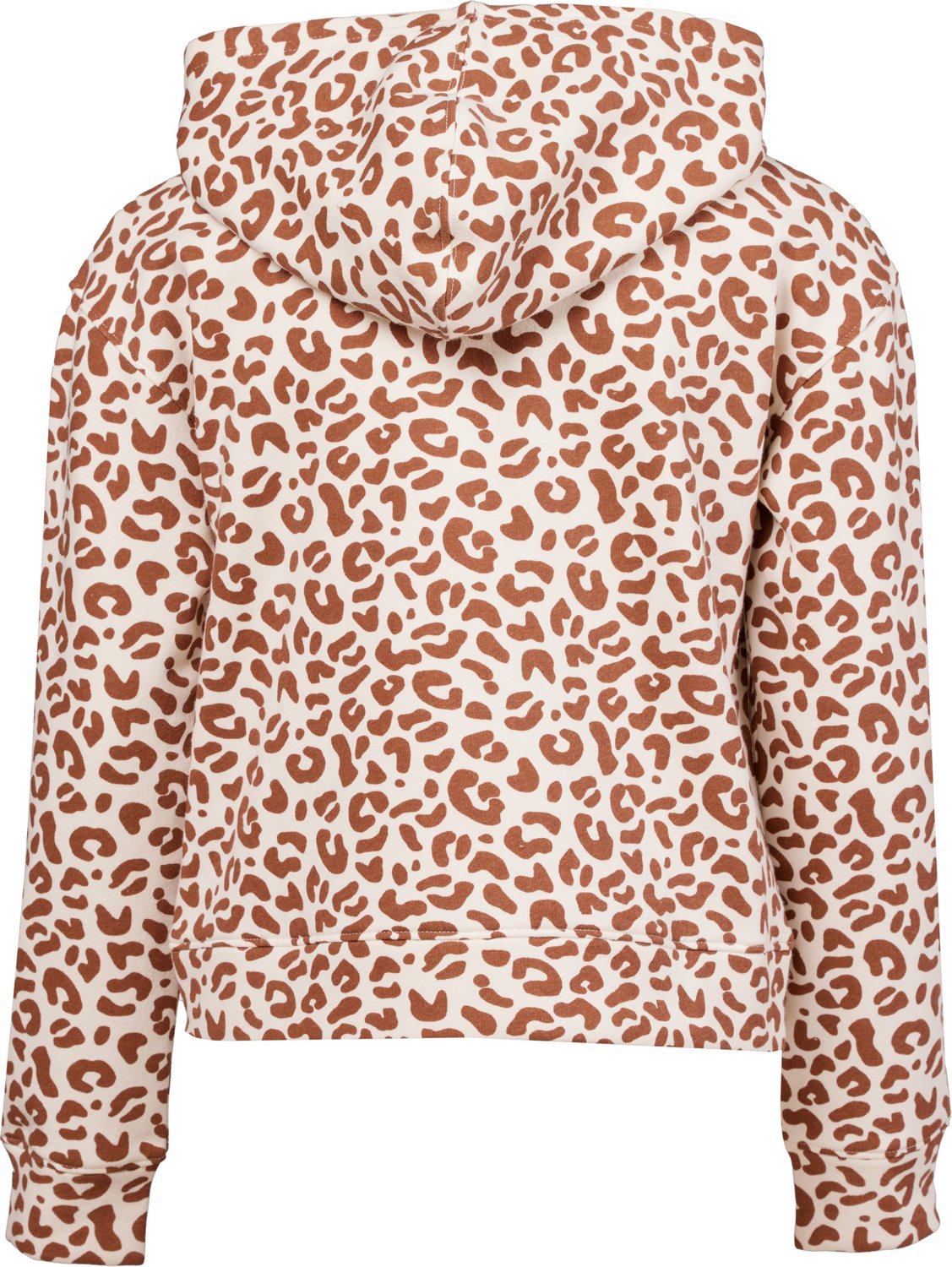 BCG Girls' Cheetah Cotton Fleece Hoodie                                                                                          - view number 2