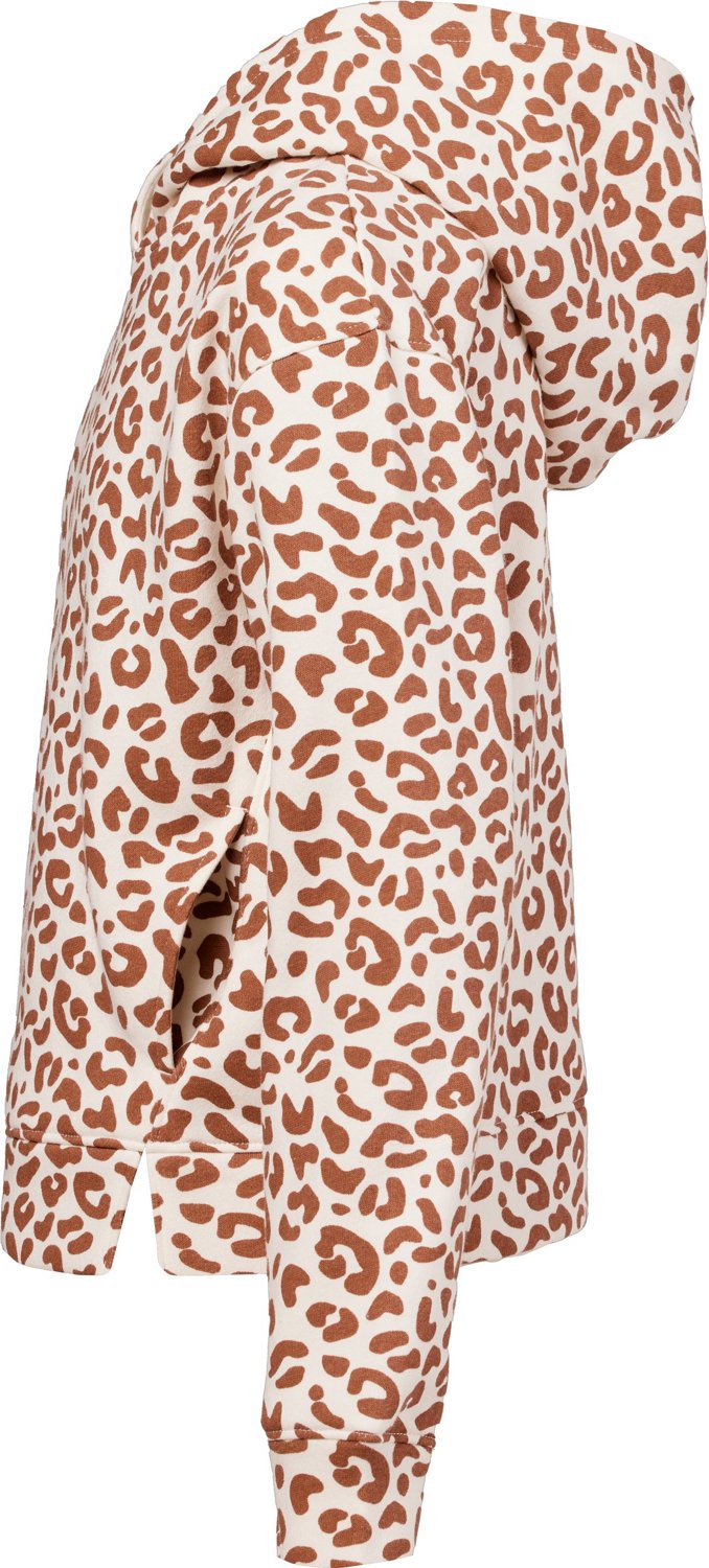 BCG Girls' Cheetah Cotton Fleece Hoodie                                                                                          - view number 3