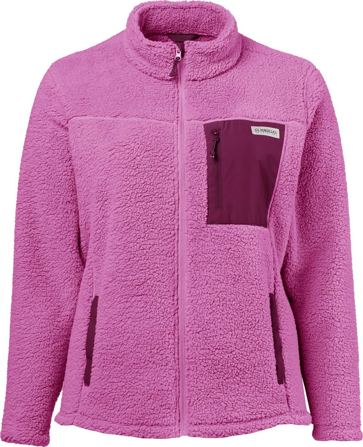Magellan Outdoors Women's Campfire Sherpa Fleece Plus Size Jacket