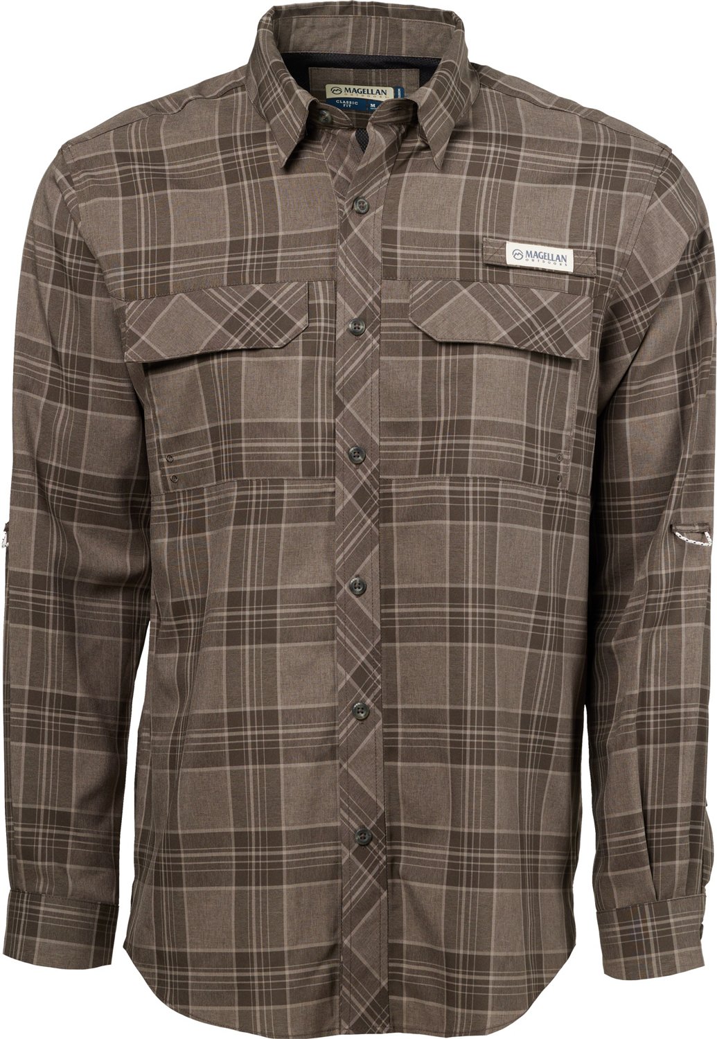 Magellan Outdoors Men's Barton Creek Outdoor Plaid Long Sleeve Shirt - view number 3