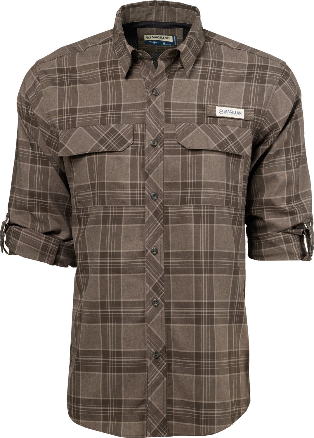 Magellan Outdoors Men's Barton Creek Outdoor Plaid Long Sleeve Shirt - view number 5