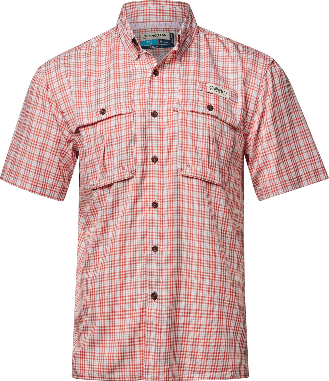 Chemise Pêche Femme Magellan Outdoors – Manches Longues, 2 Poches, Blanc Corail, Neuve