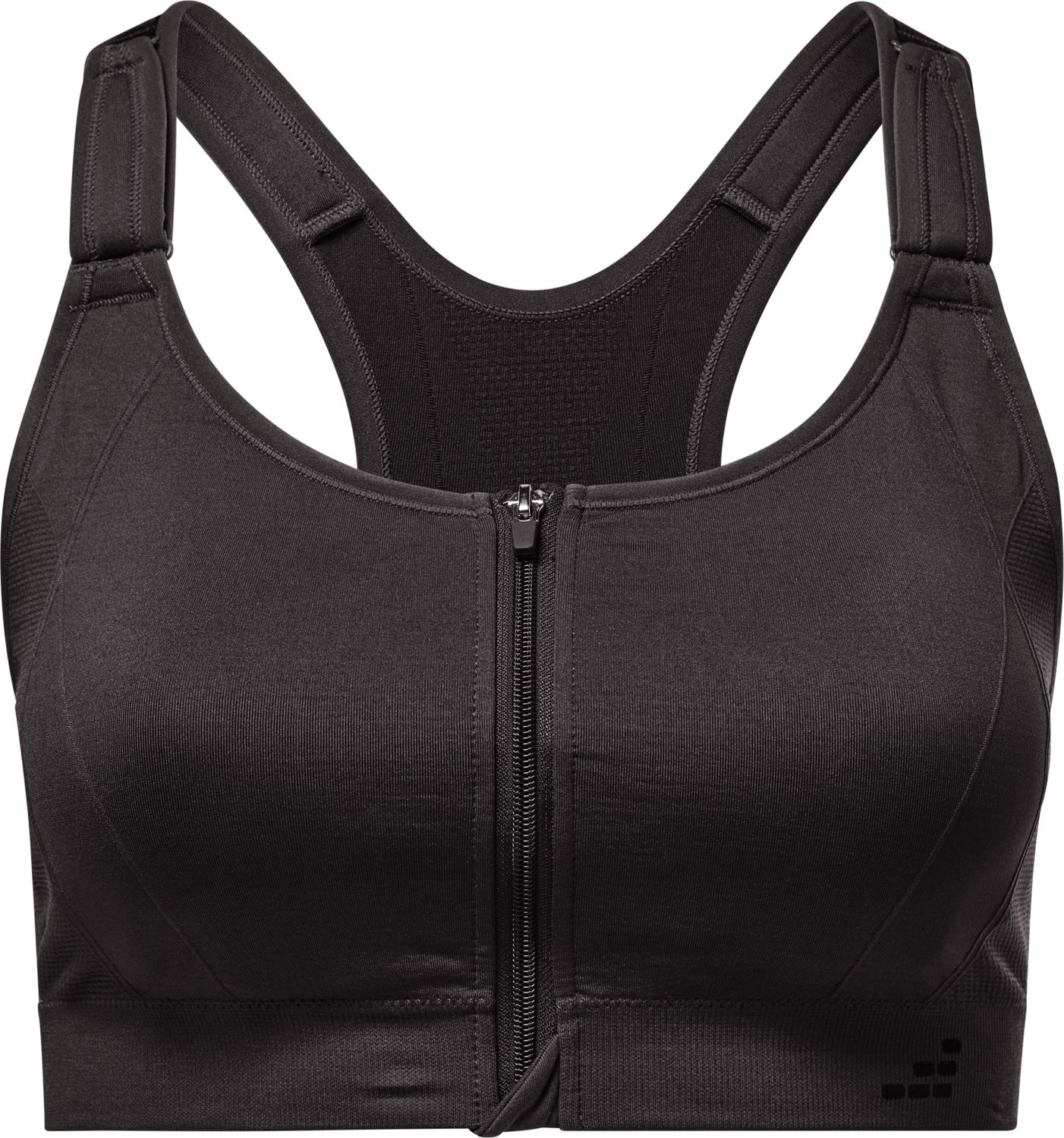 BCG Women's SMLS Zip Front Low Support Plus Size Sports Bra