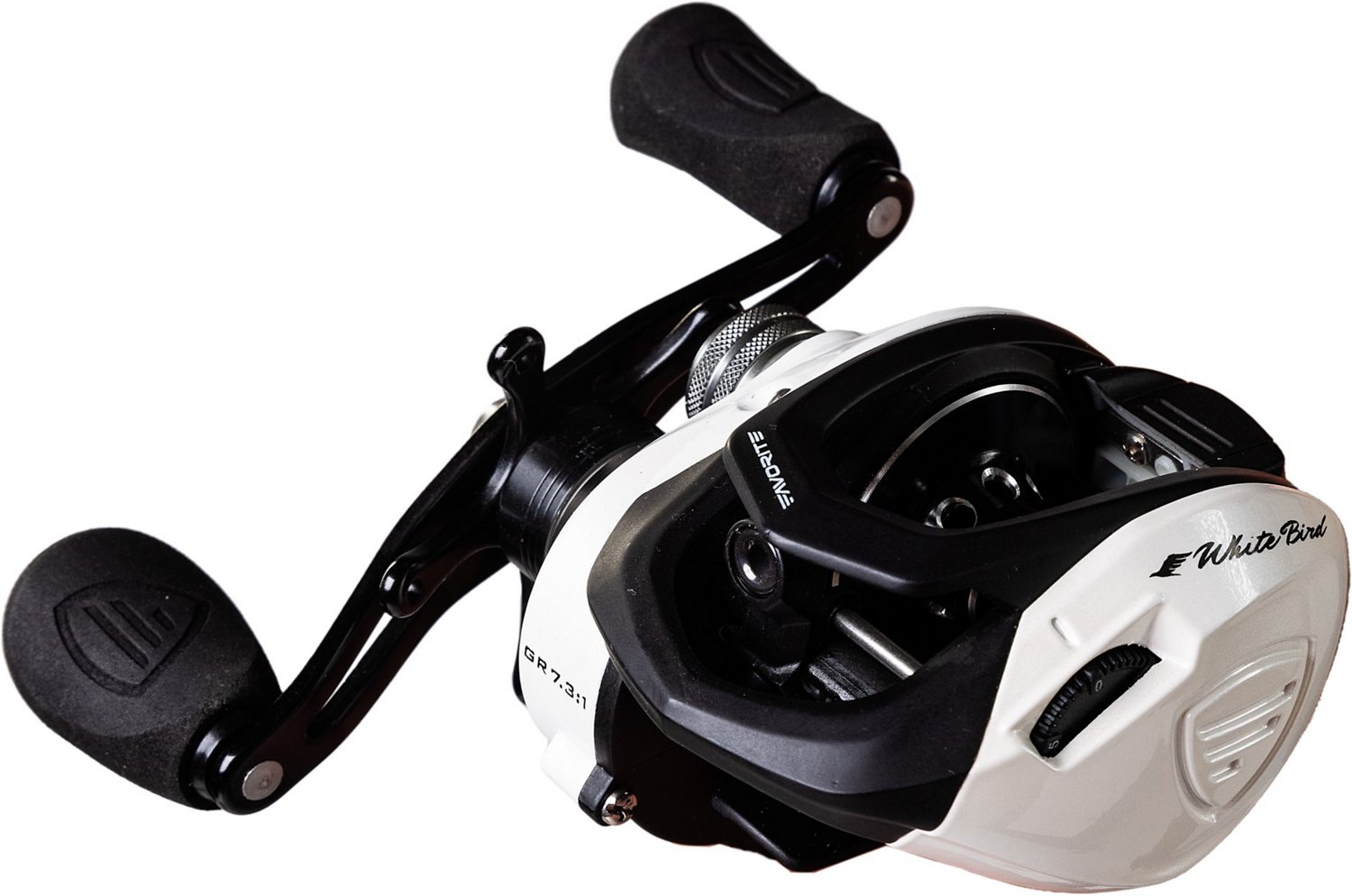 Favorite Fishing White Bird Baitcast Reel – Handedness Left Gear Ratio 6.4:1 Reel Size 100 Sansujyuku sansujyuku.com