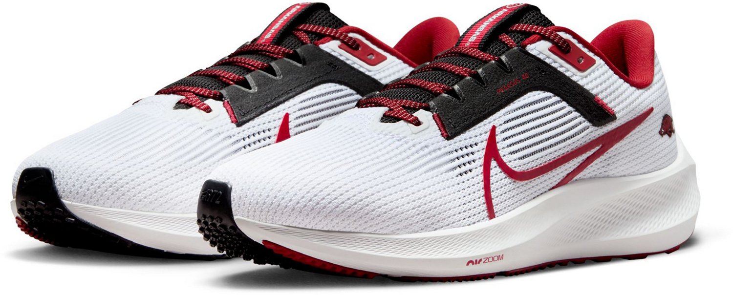 Nike Men's University of Arkansas Air Zoom Pegasus 40 Running Shoes - view number 3