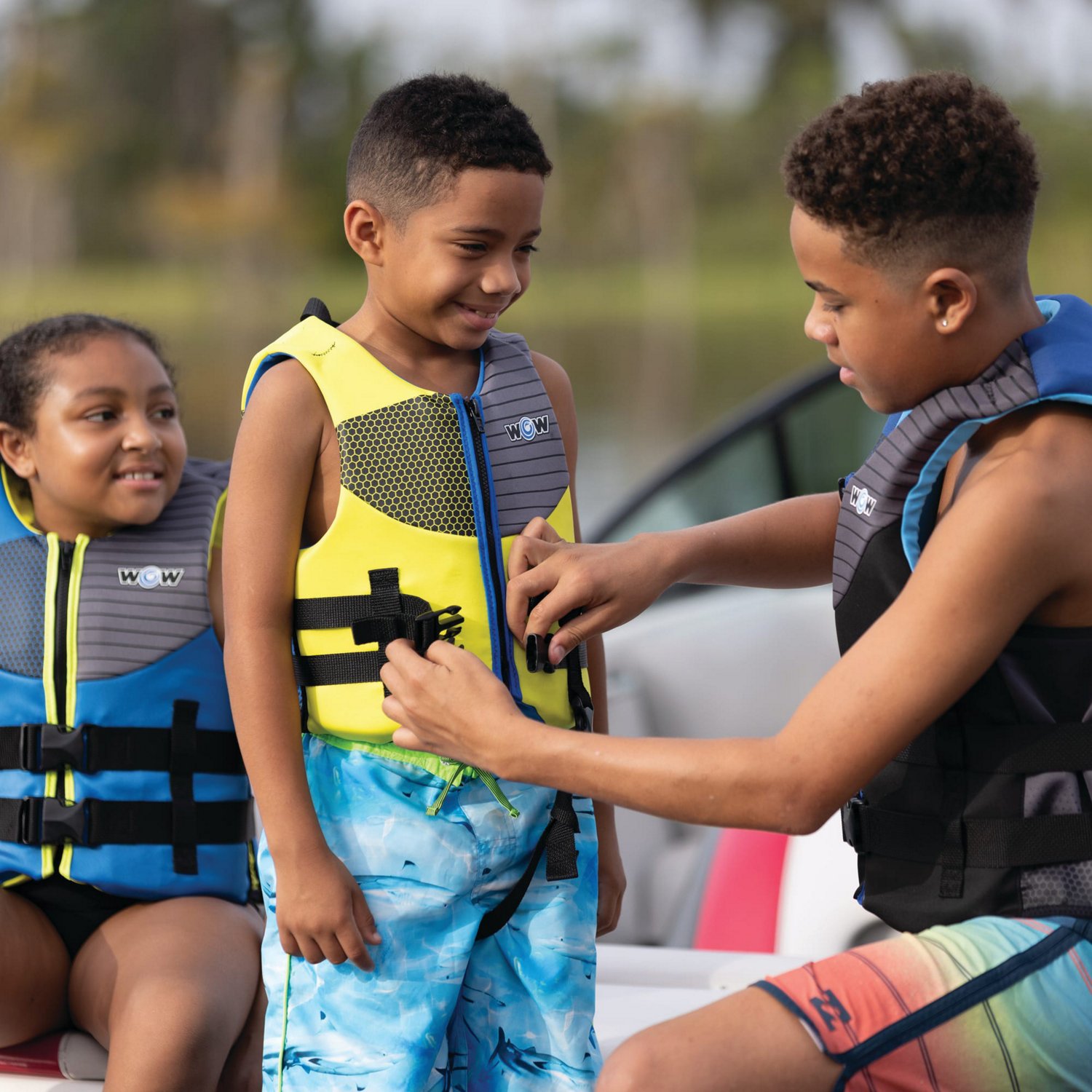 WOW Watersports Youth Feel Good PFD Life Jacket                                                                                  - view number 3