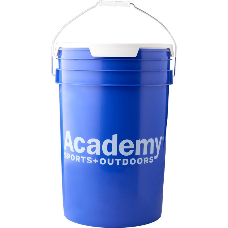 Academy Sports + Outdoors 6 gal Bucket and Lid Blue - Baseball/Softball Accessories