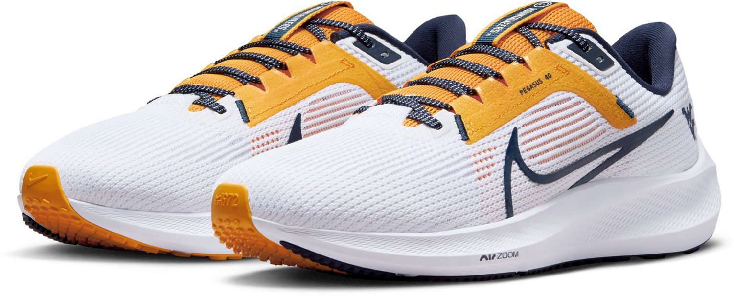 Nike Men's West Virginia University Air Zoom Pegasus 40 Running Shoes - view number 3