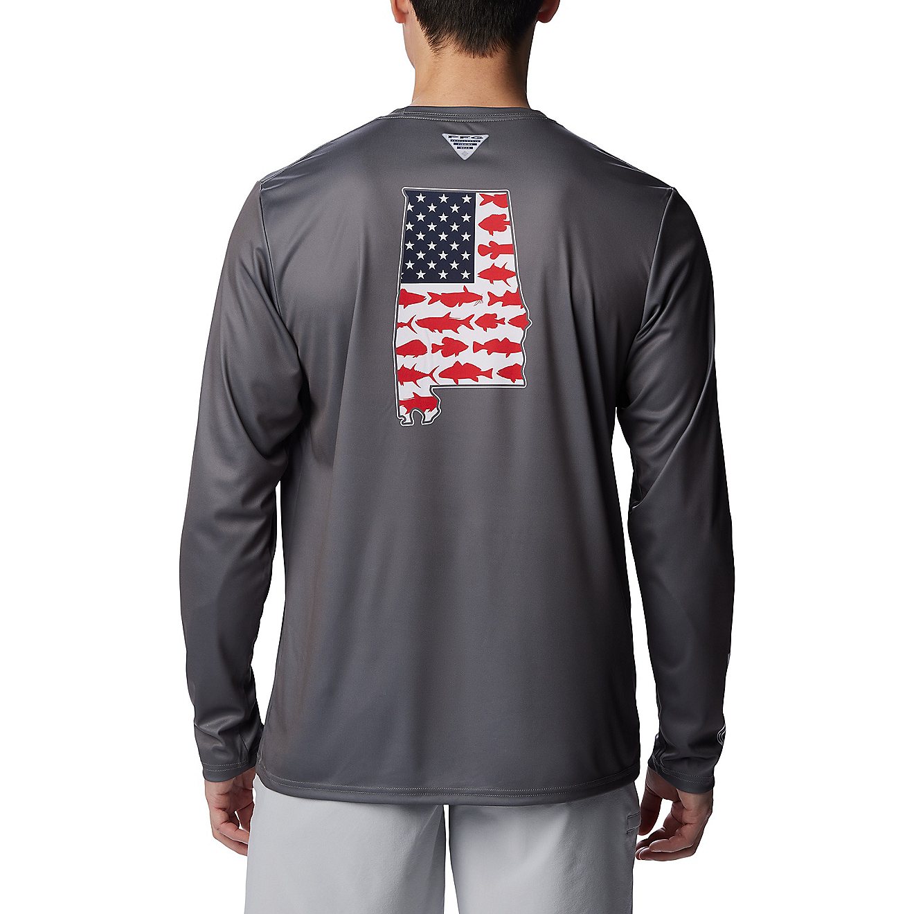 Columbia Sportswear Men's Terminal Tackle PFG Alabama Statetriot Graphic Long Sleeve T-shirt                                     - view number 2