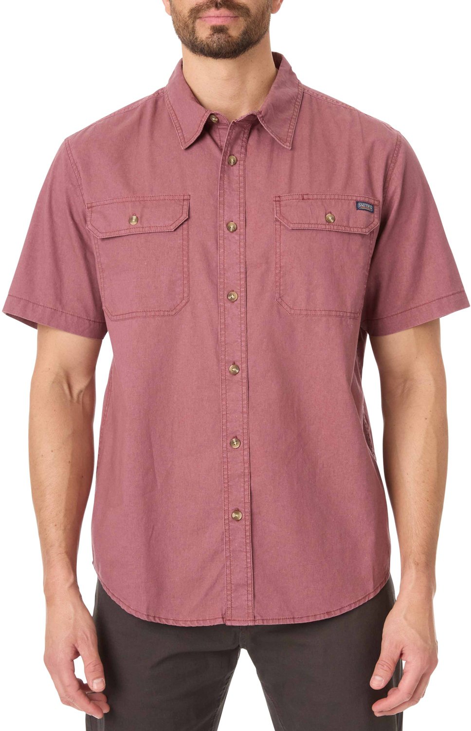 【激安通販 オンラインショップ】日用品 Men's Workwear Smith's Sandwashed T-shirt Work Sleeve Short WorkUtility&SafetyClothing
