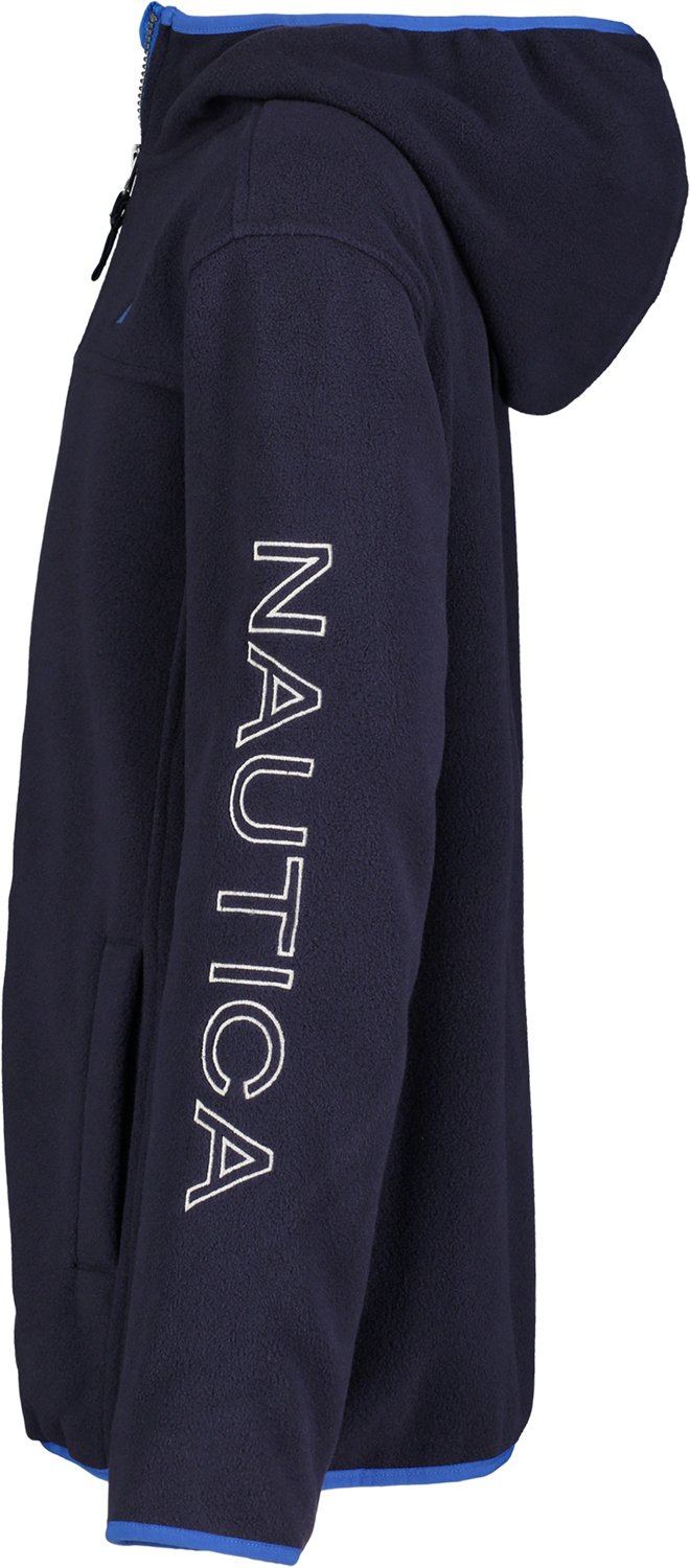 Nautica Boys' Hooded Logo Fleece Full Zip Jacket - view number 3