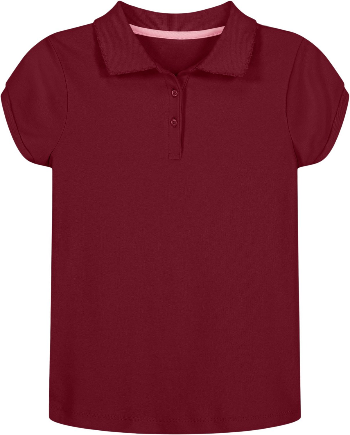 Nautica Girls' 4-6x Interlock Short Sleeve Polo