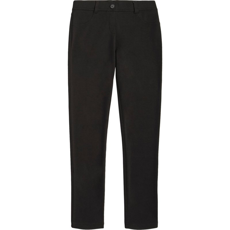 Nautica Girls' 4-6x Knit Jeggings Black, 5 Youth - Women's Uniform Bottoms at Academy Sports