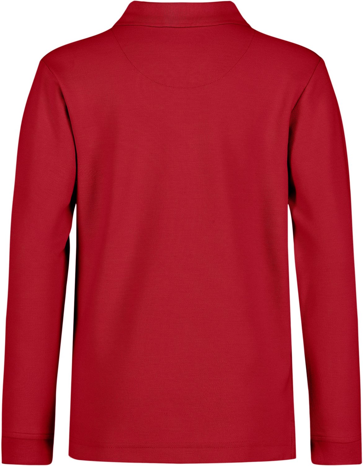 Nautica Boys' Husky Double Pique Long Sleeve Polo Shirt - view number 2