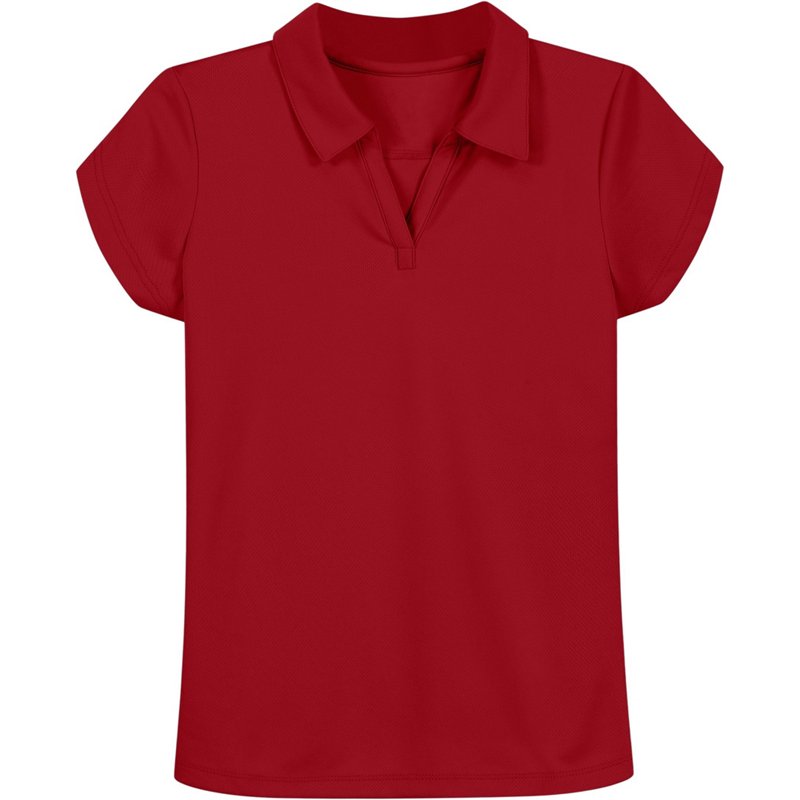 Nautica Girls' 4-6x Performance Short Sleeve Polo Red, X-Large - Women's Uniform Bottoms at Academy Sports