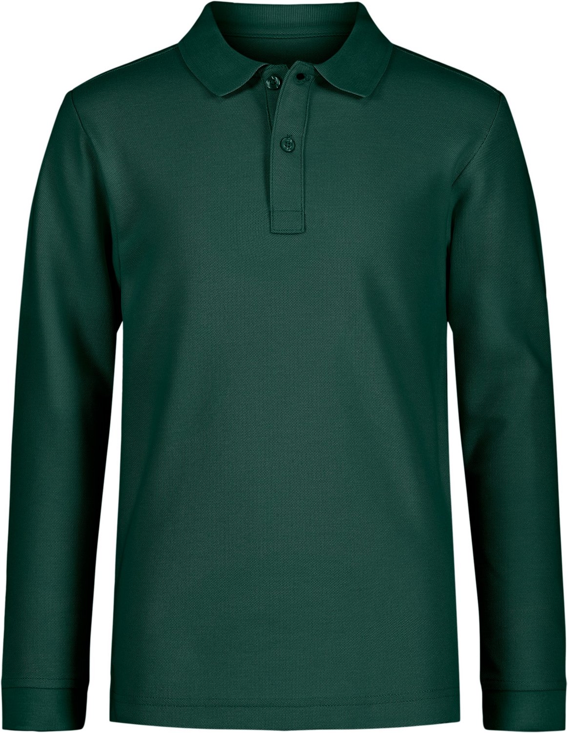 Nautica Boys' Husky Double Pique Long Sleeve Polo Shirt - view number 3