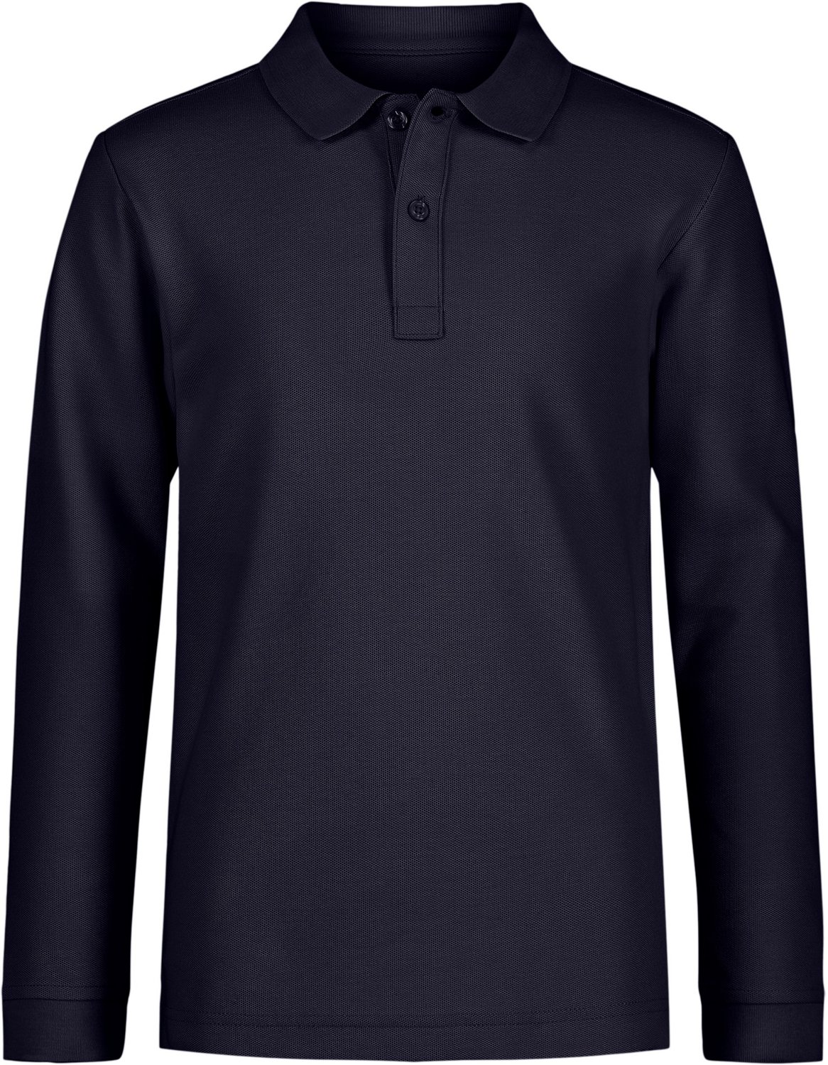 Nautica Boys' Husky Double Pique Long Sleeve Polo Shirt - view number 1