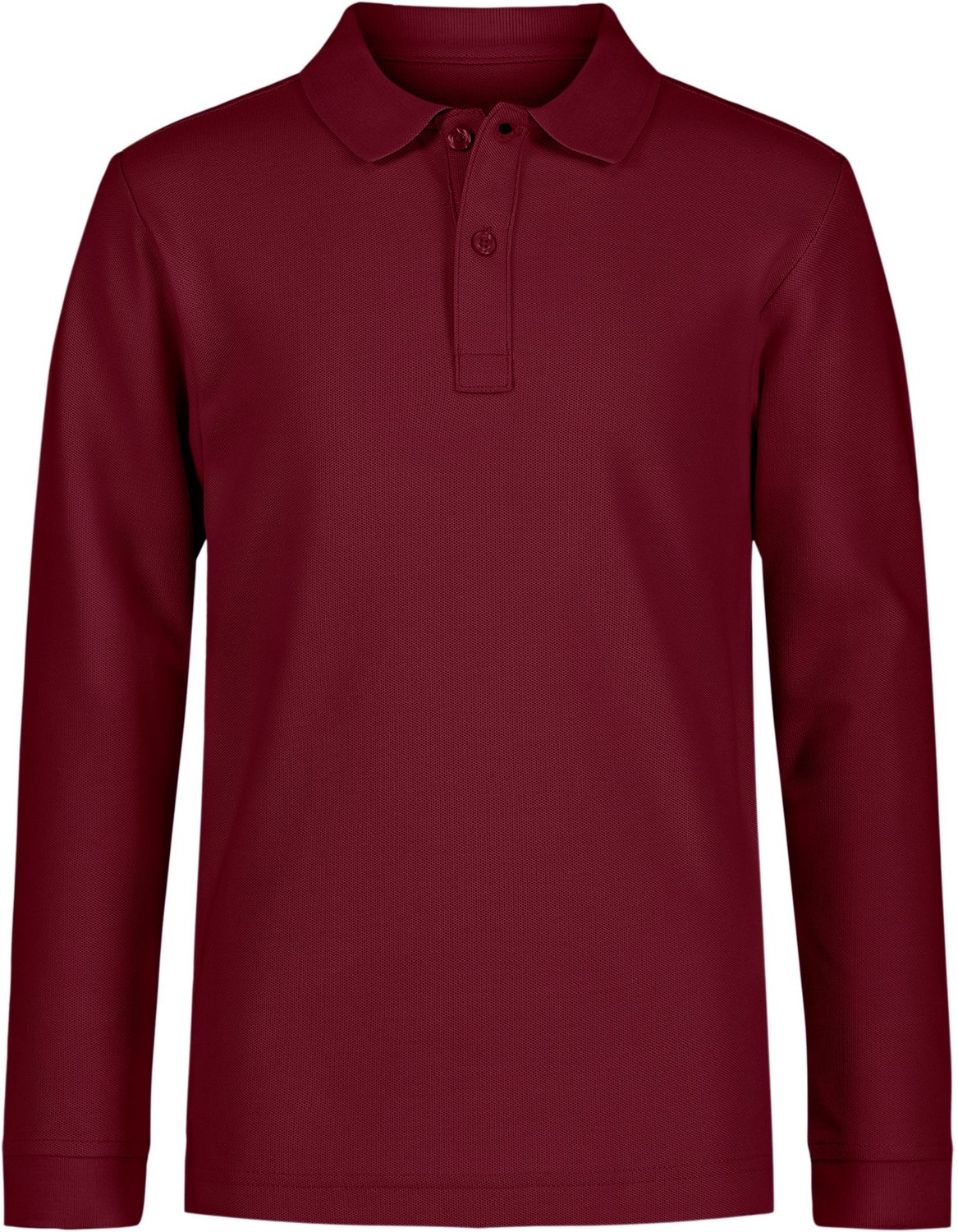 Nautica Boys' Husky Double Pique Long Sleeve Polo Shirt - view number 1