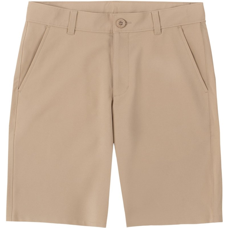 Nautica Boys' 8-20 Flat Front Performance Shorts Khaki, 12 Youth - Women's Uniform Bottoms at Academy Sports