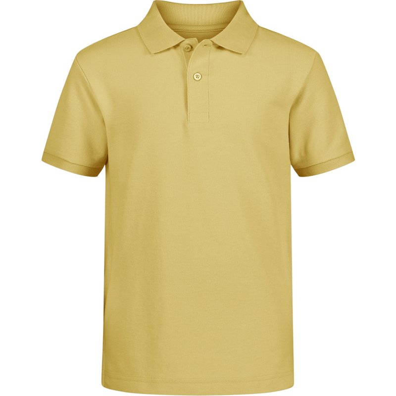 Nautica Boys' 8-20 Double Pique Short Sleeve Polo Shirt Light Yellow, Large - Women's Uniform Bottoms at Academy Sports