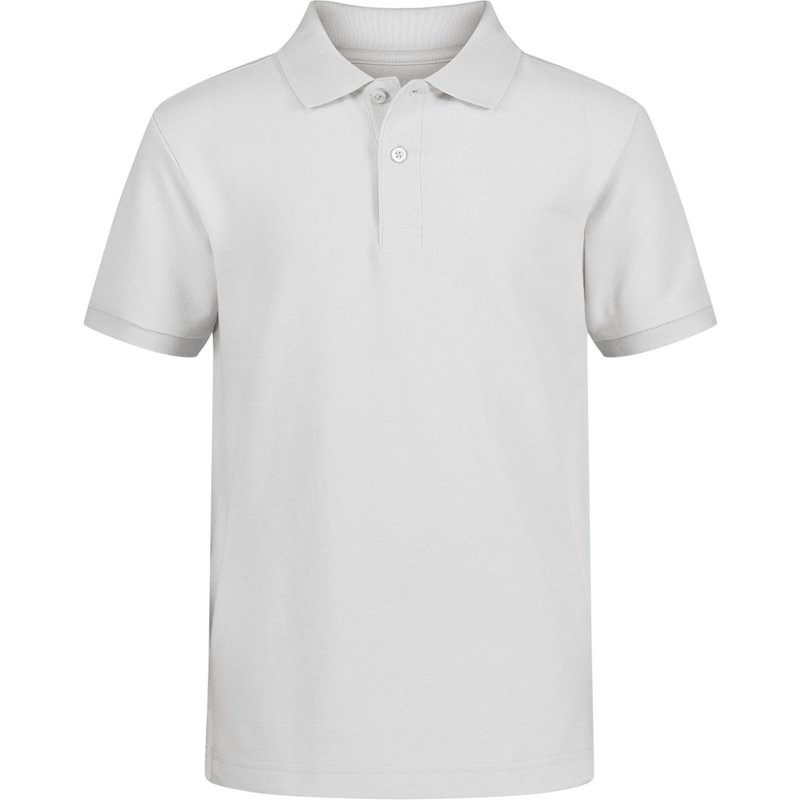 Nautica Big Boys Uniform Stretch Double Pique Polo - White