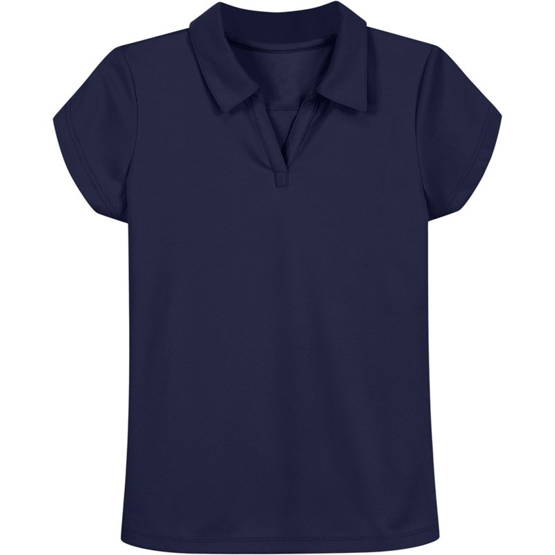 Nautica Girls' Plus Performance Knit Polo Shirt Navy Blue, Medium - Women's Uniform Bottoms at Academy Sports