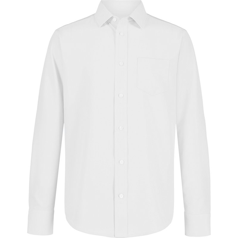 Nautica Young Men Synthetic Woven Long Sleeve Shirt White, Large - Women's Uniform Bottoms at Academy Sports