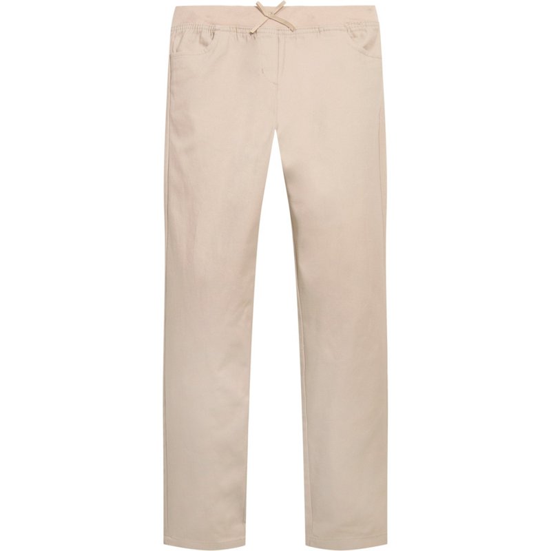 Nautica Girls' Stretch Pull On Plus Size Skinny Pants Beige, 12 Youth Plus - Women's Uniform Bottoms at Academy Sports