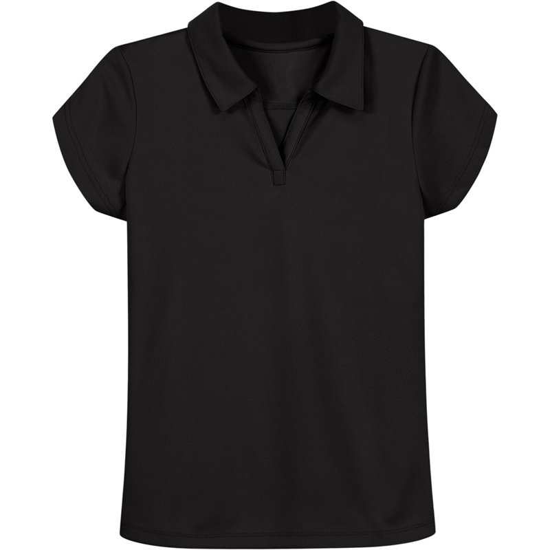 Nautica Toddler Girls' Performance Polo Shirt Black, 3 Toddler - Women's Uniform Bottoms at Academy Sports