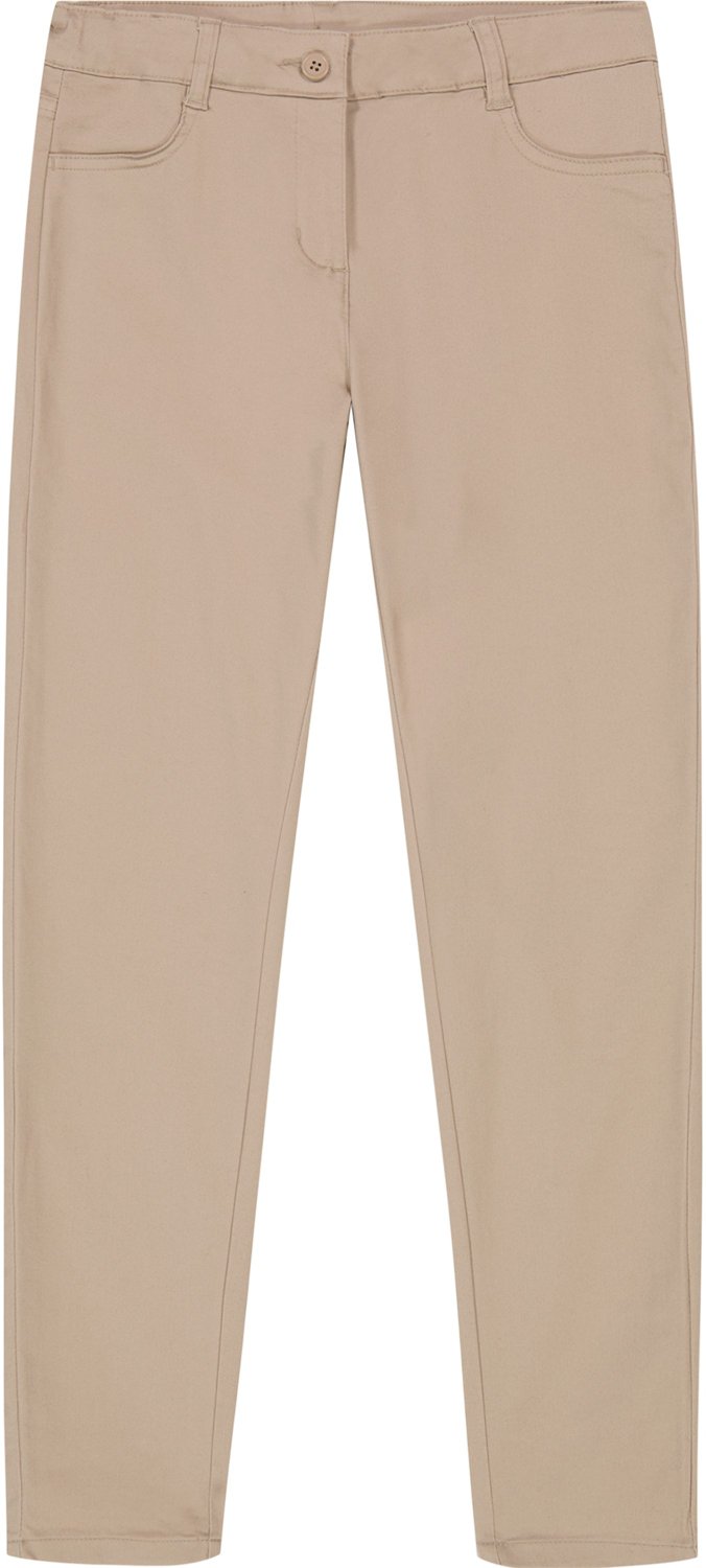 Nautica Girls' Sateen Plus Size Skinny Pants