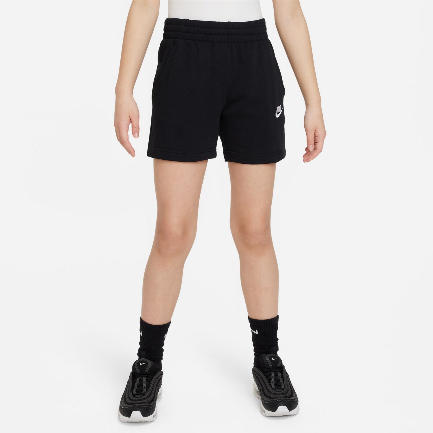 Nike Girls' Sportswear Club Fleece Shorts 5 in | Academy