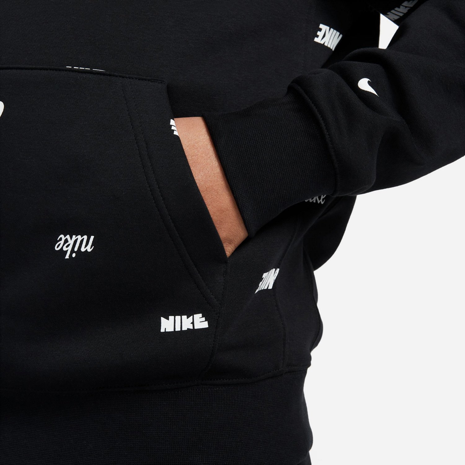 Nike Men's Club Fleece+ Allover Print Pullover Hoodie - view number 4