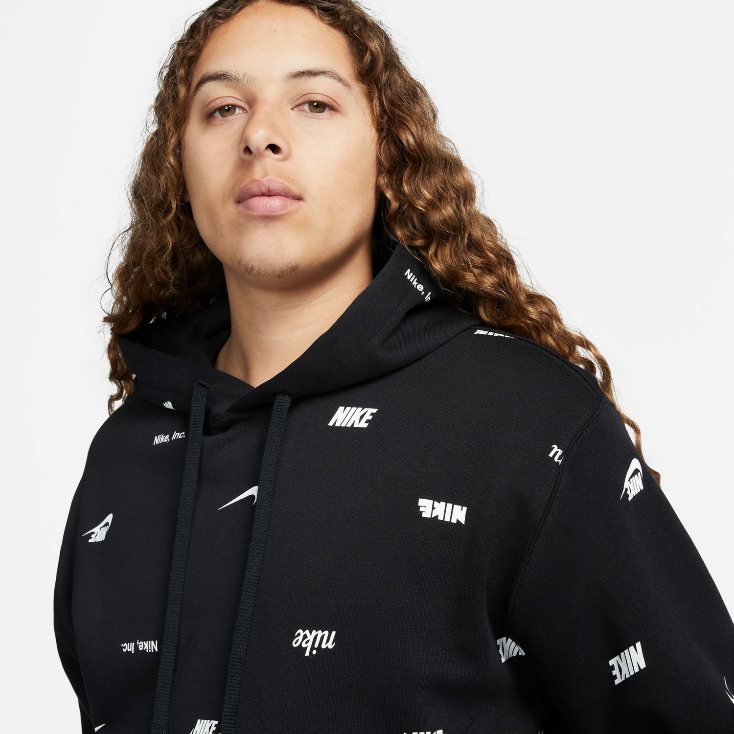 Nike Men's Club Fleece+ Allover Print Pullover Hoodie - view number 3