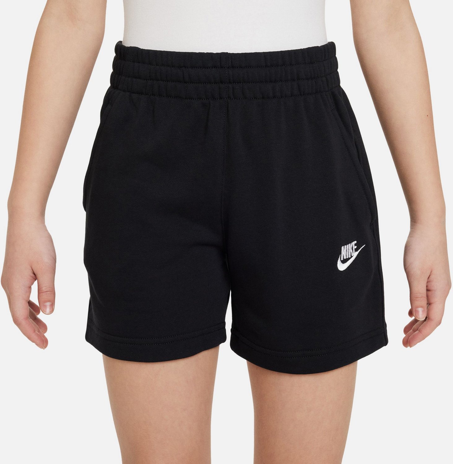 Nike Girls' Sportswear Club Fleece Shorts 5 in - view number 3