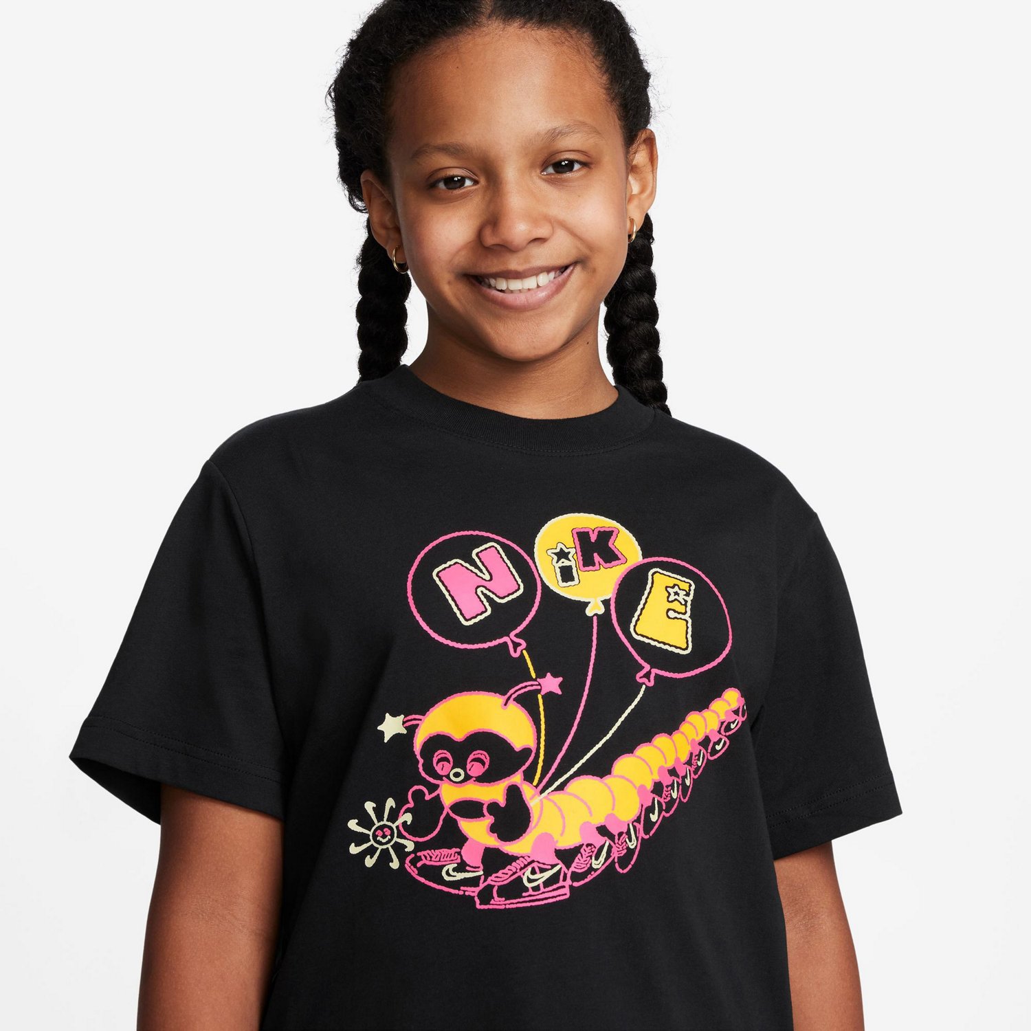 Nike Girls' Sportswear Boxy Graphic T-shirt - view number 3