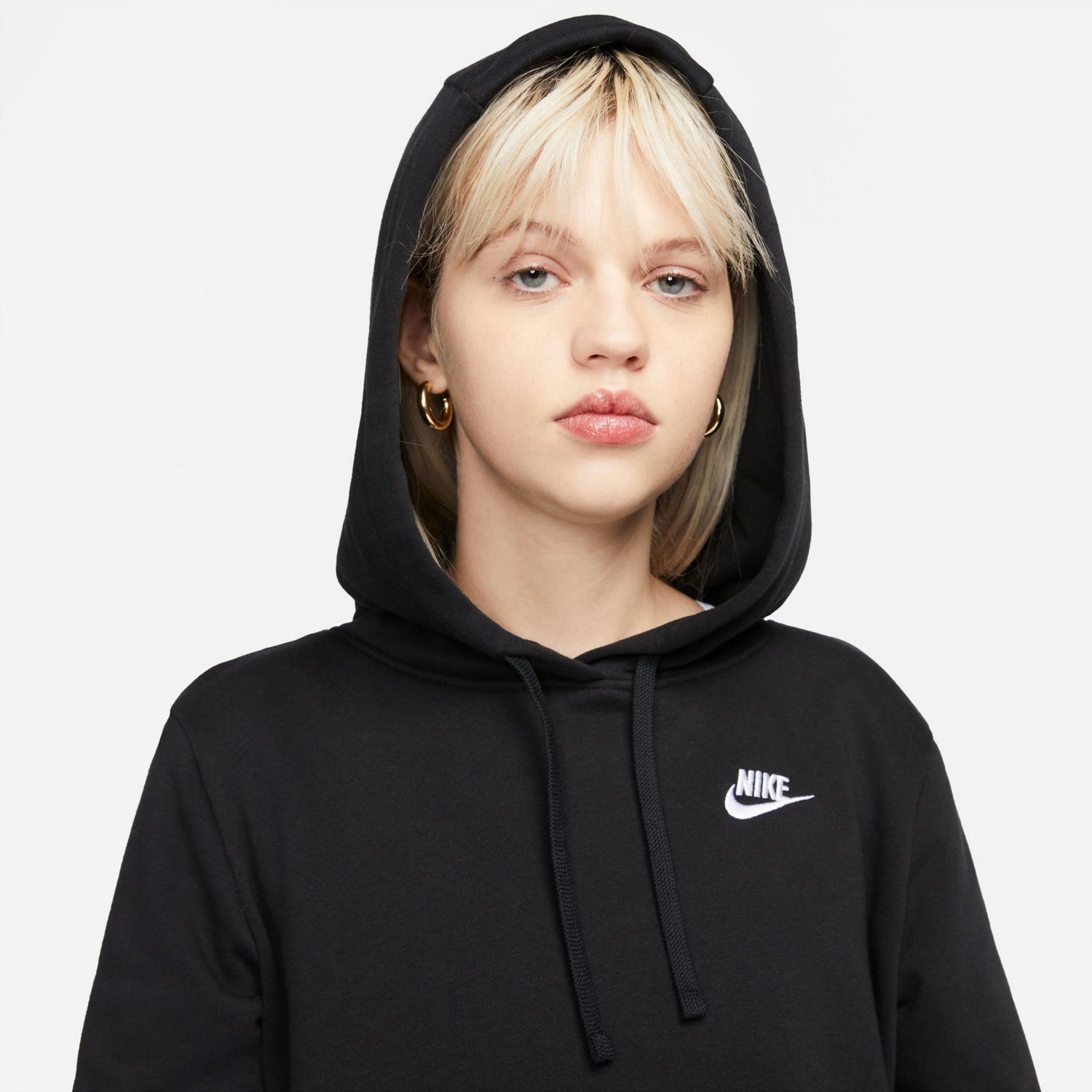 Nike Women's Club Fleece Pullover Hoodie                                                                                         - view number 4