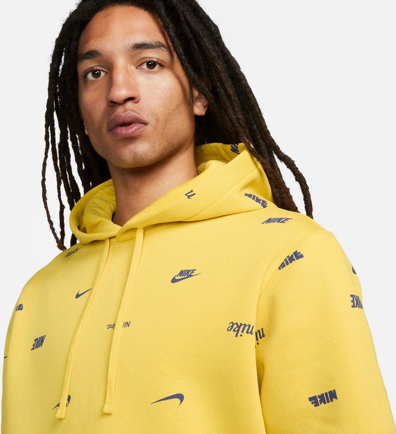 Nike Men's Club Fleece+ Allover Print Pullover Hoodie - view number 3